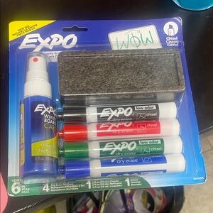 Whiteboard Care Kit with Assorted Color Markers